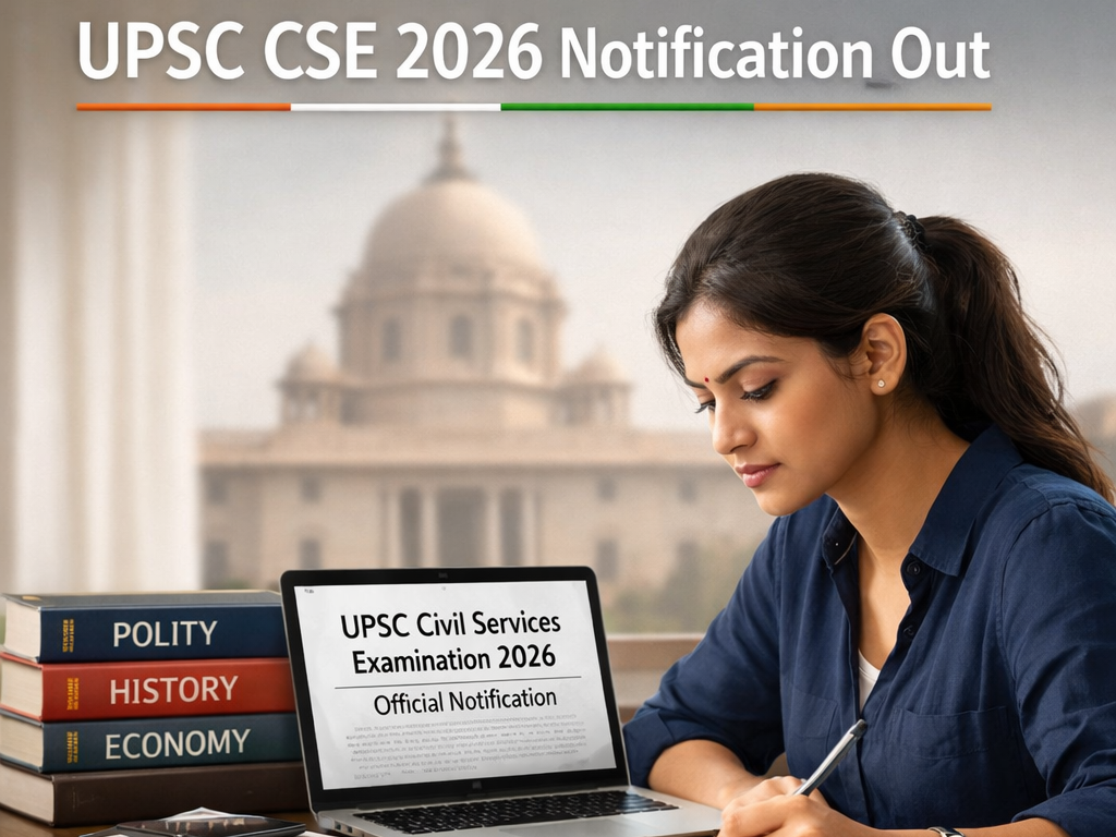 UPSC CSE 2026 Notification official release showing key dates and eligibility details for Civil Services Examination 2026